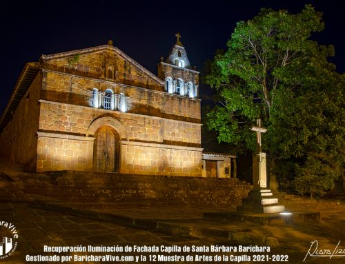 Recuperación Iluminación Fachada Capilla de Santa Bárbara Barichara